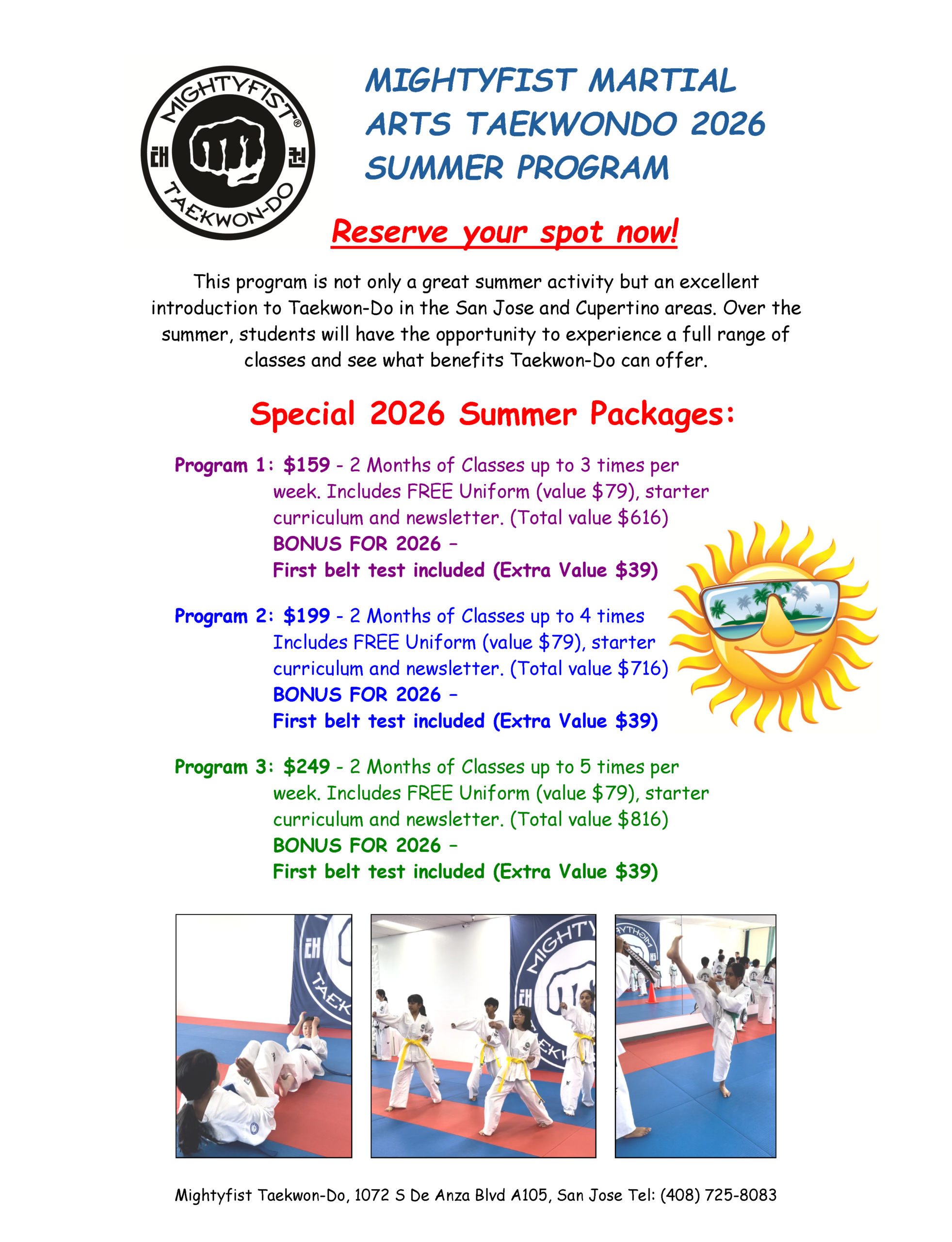 2026 Summer Program Offers Flyer